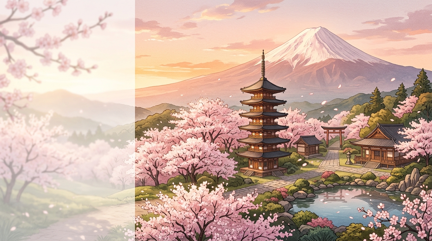 Latar Megumin Gakkou Sakura Pagi